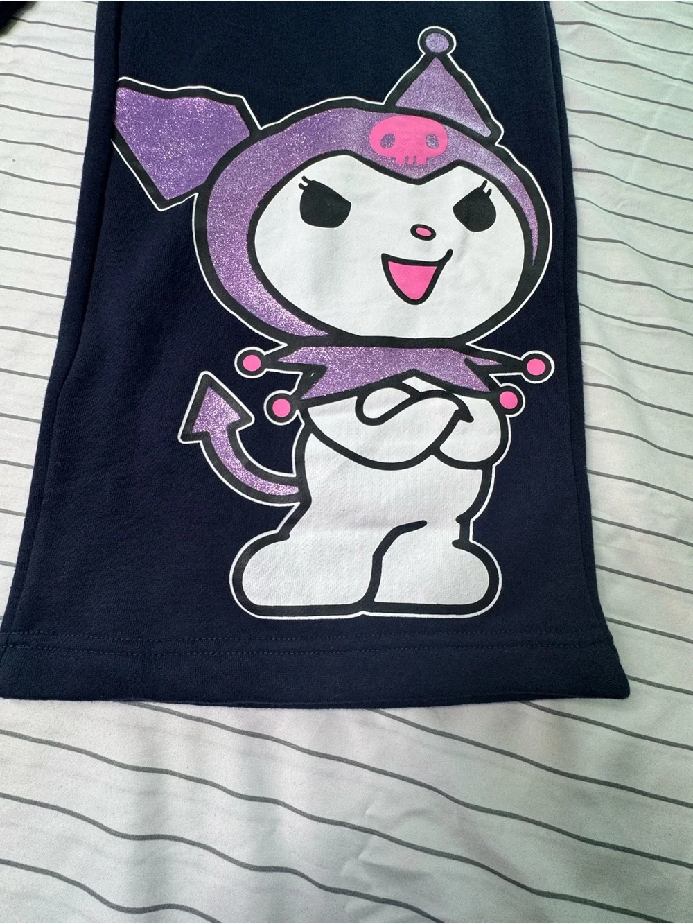 Women’s Black Kuromi Graphic Pants - Cute Character(.new no tag )